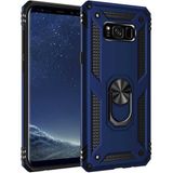 MobaxAksesuar Samsung Galaxy S8 Plus Kılıf Yüzüklü Zırh Tank Vega - Mavi - Glx S8Plus