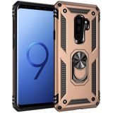 MobaxAksesuar Samsung Galaxy S9 Plus Kılıf Yüzüklü Zırh Tank Vega - Gold - Glx S9Plus
