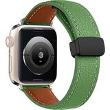 MobaxAksesuar Samsung Galaxy Watch 3 41MM 42MM Gear S2 Kordon Magnetli Pu Deri Kordon 20MM - Koyu Yeşil - Sam 20mm