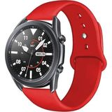 MobaxAksesuar samsung Galaxy Watch 3 41MM Kordon Silikon Spor Kordon Kırmızı - Glx 3 41mm