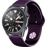 MobaxAksesuar samsung Galaxy Watch 3 41MM Kordon Silikon Spor Kordon Koyu Mor - Glx 3 41mm