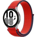 MobaxAksesuar Samsung Galaxy Watch 3 41MM / Watch 42MM Kordon Hasır Kordon - Tricolor Red - Glx 3 41mm