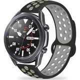 MobaxAksesuar Samsung Galaxy Watch 3 45MM Kordon Nike Spor Kordon - Gri - Siyah - Glx 3 45mm