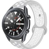 MobaxAksesuar Samsung Galaxy Watch 3 45MM Kordon Nike Spor Kordon - Gümüş - Gri - Glx 3 45mm