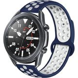 MobaxAksesuar Samsung Galaxy Watch 3 45MM Kordon Nike Spor Kordon - Mavi - Beyaz - Glx 3 45mm