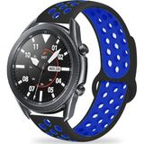 MobaxAksesuar Samsung Galaxy Watch 3 45MM Kordon Nike Spor Kordon - Siyah - Mavi - Glx 3 45mm