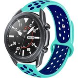 MobaxAksesuar Samsung Galaxy Watch 3 45MM Kordon Nike Spor Kordon - Turkuaz - Mavi - Glx 3 45mm