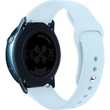 MobaxAksesuar samsung Galaxy Watch 3 45MM Kordon Silikon Spor Kordon Açık Mavi - Glx 3 45mm