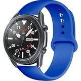 MobaxAksesuar samsung Galaxy Watch 3 45MM Kordon Silikon Spor Kordon Royal Blue - Glx 3 45mm