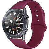 MobaxAksesuar samsung Galaxy Watch 3 45MM Kordon Silikon Spor Kordon Şarap Kırmızısı - Glx 3 45mm