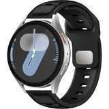MobaxAksesuar Samsung Galaxy Watch 3 45MM/46MM /gear S3 22MM Kordon Oval Silikon Desen Renkli Band 135 - Siyah - Glx Gear S3