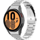 MobaxAksesuar Samsung Galaxy Watch 4 5 6 7 FE 40 40 44 Classic 42 43 46 47 mm Kordon 1-1 Uyumlu Klipsli Metal Kordon 04 - Gümüş - Glx 4-5-6-7