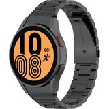 MobaxAksesuar Samsung Galaxy Watch 4 5 6 7 FE 40 40 44 Classic 42 43 46 47 mm Kordon 1-1 Uyumlu Klipsli Metal Kordon 04 - Siyah - Glx 4-5-6-7