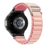 MobaxAksesuar Samsung Galaxy Watch 4 5 6 7 Fe 40 40 44 Classic 42 43 46 47 mm Kordon Alpine Loop Kordon - Pembe - Glx 4-5-6-7