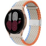 MobaxAksesuar Samsung Galaxy Watch 4 5 6 7 Fe 40 40 44 Classic 42 43 46 47 mm Kordon Metal Klipsli Flexi Örgü - Krem - Glx 4-5-6-7