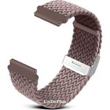 MobaxAksesuar Samsung Galaxy Watch 4 5 6 7 Fe 40 40 44 Classic 42 43 46 47 mm Kordon Metal Klipsli Flexi Örgü - Puslu Mor - Glx 4-5-6-7