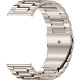 MobaxAksesuar Samsung Galaxy Watch 4 5 6 Pro 40 44 Classic 42 43 46 47 mm Kordon 20mm Klipsli Metal Kordon 04 - Starlight - Glx 20mm