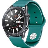 MobaxAksesuar Samsung Galaxy Watch 4 5 6 Pro 40 44 Classic 42 43 46 47 mm Kordon Silikon Spor Kordon 20mm - Petrol Mavisi - Glx 20mm