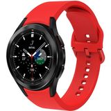 MobaxAksesuar Samsung Galaxy Watch 4 Classic 46MM Kordon Silikon Kordon - Kırmızı - Glx 4-5-6-7