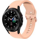 MobaxAksesuar Samsung Galaxy Watch 4 Classic 46MM Kordon Silikon Kordon - Pembe - Glx 4-5-6-7