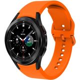 MobaxAksesuar Samsung Galaxy Watch 4 Classic 46MM Kordon Silikon Kordon - Turuncu - Glx 4-5-6-7