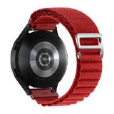 MobaxAksesuar Samsung Galaxy Watch Gear S2 3 41 42 Active 2 40 44 mm Kordon Alpine Loop Kordon 20MM - Kırmızı - Sam 20mm
