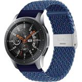 MobaxAksesuar Samsung Galaxy Watch Gear S2 3 41MM 42MM Active 2 40MM 44MM Kordon Metal Klipsli Flexi Örgü - Benekli Lacivert - Sam 20mm