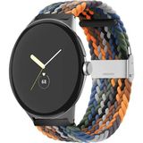 MobaxAksesuar Samsung Galaxy Watch Gear S2 3 41MM 42MM Active 2 40MM 44MM Kordon Metal Klipsli Flexi Örgü - Kahverengi - Sam 20mm