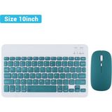MobaxAksesuar Tüm Cihazlara Uyumlu Kablosuz Bluetooth Klavye ve Mause Seti Tablet Telefon iPad Samsung Galaxy Honor Redmi Lenovo - Koyu Yeşil