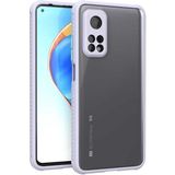 MobaxAksesuar Xiaomi Mi 10T Pro 5g Kılıf Kenar Renkli Sararmaz Şeffaf Kapak - Mor