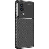 MobaxAksesuar Xiaomi Poco F5 Pro Kılıf Karbon Silikon Case Kapak - Siyah - Poco F5Pro