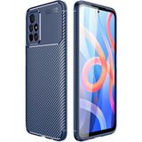 MobaxAksesuar Xiaomi Poco M4 Pro 5G Kılıf Karbon Silikon Case Kapak Lacivert - Poco M4Pro 5G