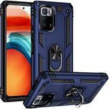 MobaxAksesuar Xiaomi Poco X3 Gt Kılıf Yüzüklü Zırh Tank Vega Mavi