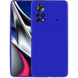 MobaxAksesuar Xiaomi Poco X4 Pro 5g Kılıf Soft Mat Premier Case Kapak - Saks Mavi