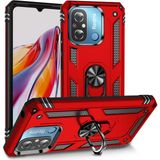 MobaxAksesuar Xiaomi Redmi 12C Kılıf Yüzüklü Zırh Tank Vega - Kırmızı