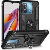 MobaxAksesuar Xiaomi Redmi 12C Kılıf Yüzüklü Zırh Tank Vega - Siyah
