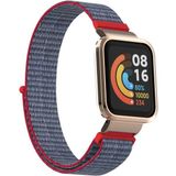MobaxAksesuar Xiaomi Redmi / Mi Watch Lite 1 Kordon Kasalı Hasır Kordon - Elektrik Pembe - Mi Lite 1