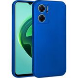 MobaxAksesuar Xiaomi Redmi Note 11E Kılıf Soft Mat Premier Case Kapak - Saks Mavi - Rdm Note 11E