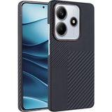 MobaxAksesuar Xiaomi Redmi Note 14 4g Kılıf Kevlar Desenli Karbon M-Safe Magnetik Şarj Vega-Msafe - Siyah - Redmi Note14 4G