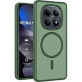MobaxAksesuar Xiaomi Redmi Note 15 Pro 4g Kılıf M-Safe ile Uyumlu Mat Yüzey Jota Kapak - Redmi Note15Pro 4G - Asker Yeşili