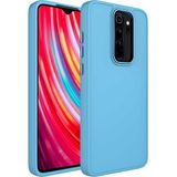 MobaxAksesuar Xiaomi Redmi Note 8 Pro Kılıf Metal Çerçeve Lansman Silikon Kapak - Sierra Mavisi - Rdm Note 8 Pro