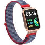 MobaxAksesuar Xiaomi Redmi Watch 2 Lite Kordon Kasalı Hasır Kordon - Elektrik Pembe - Rdm 2 Lite