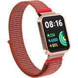 MobaxAksesuar Xiaomi Redmi Watch 2 Lite Kordon Kasalı Hasır Kordon - Hibiscus - Rdm 2 Lite