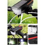 Mobee 3 Modlu Elektriksiz Şarjlı Bisiklet Farı Ve Kornası Seti 120 Desibel Uzun Mesafe Led Işık
