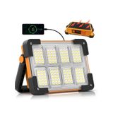 MOBEE 3600 MAH Şarjlı LED Çalışma Lambası Solar USB 4 Modlu Projektör Powerbank Özellikli MKMP-0015