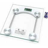 Mobee Dijital Cam Baskül Terazi 180 kg LCD Ekran 30X30 cm Kare Cam Banyo Tartısı I11-025 - Renkli