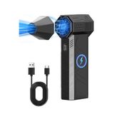 MOBEE Işıklı Mini Turbo Jet Fan 130000RPM Kablosuz Toz ve Hava Üfleyici – PC Klavye, Araba Temizleme Aracı