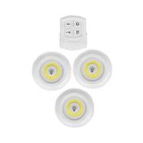 Mobee Led Işık Kablosuz Uzaktan Kumandalı Led Ampul Seti 3'lü Set