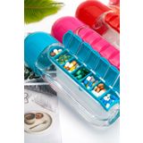 Mobee Pillbox 7 Bölmeli İlaç Kutulu Matara 600Ml İlaç Saklama Kutusu ve Suluk 1450