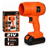 MOBEE Şarjlı Hava Üfleyici Fan Körük 21V 220-240V Fön Model Toz Kar Mangal Üfle Pet Kurutma